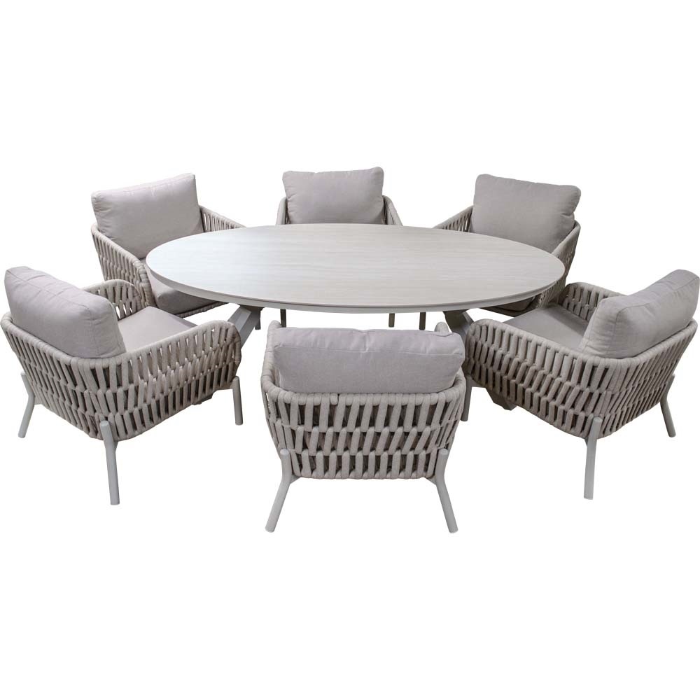 Lesli Living - Tuintafel Davos - Beige - 220x120cm
