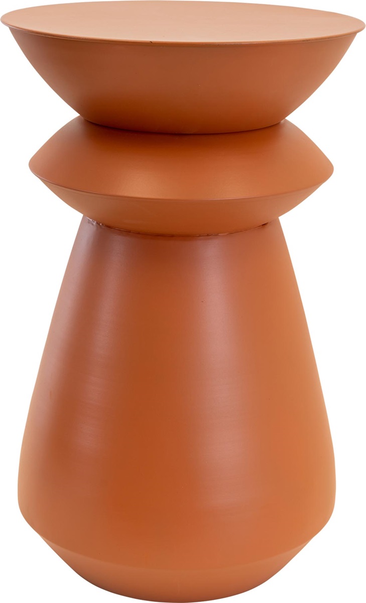 Lesli Living - Tuintafel Louis - Oranje - Ø34x51,5cm