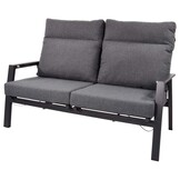 Lesli Living - Loveseat Ohio - Grijs - 152x81x98cm