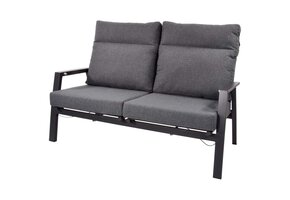 Lesli Living - Loveseat Ohio - Grijs - 152x81x98cm