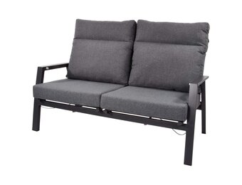 Lesli Living - Loveseat Ohio - Grijs - 152x81x98cm