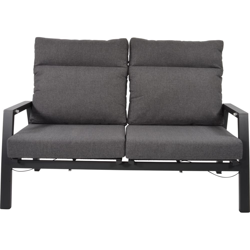 Lesli Living - Loveseat Ohio - Grijs - 152x81x98cm