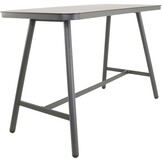 Lesli Living - Tuintafel Milazzo - Antraciet - 150x75x100cm