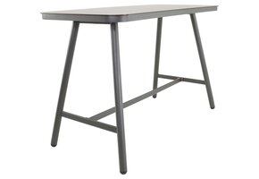 Lesli Living - Tuintafel Milazzo - Antraciet - 150x75x100cm