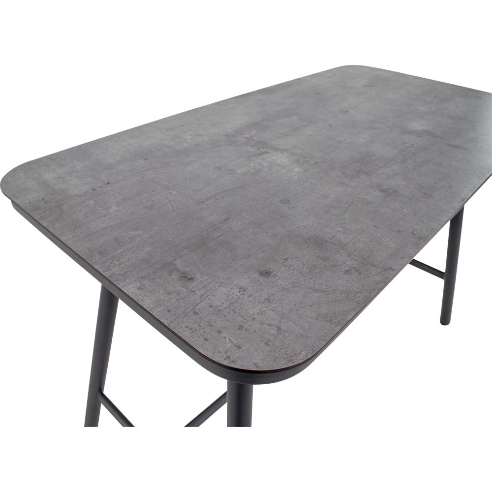 Lesli Living - Tuintafel Milazzo - Antraciet - 150x75x100cm