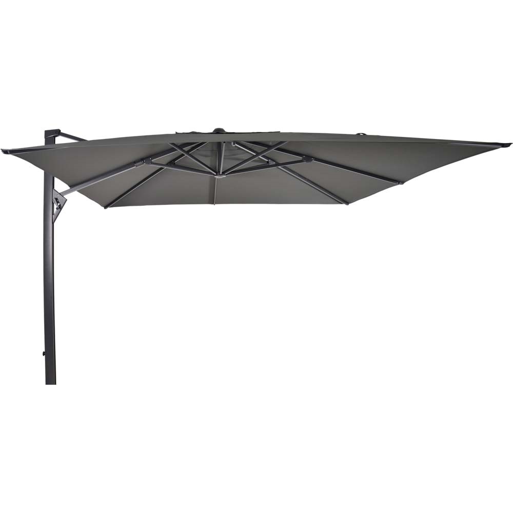Lesli Living - Push-up parasol Taurus - Grijs - 300x400cm
