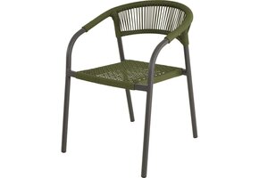 Lesli Living - Bistrostoel Nagano - Groen - 56x63x78cm