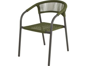 Lesli Living - Bistrostoel Nagano - Groen - 56x63x78cm