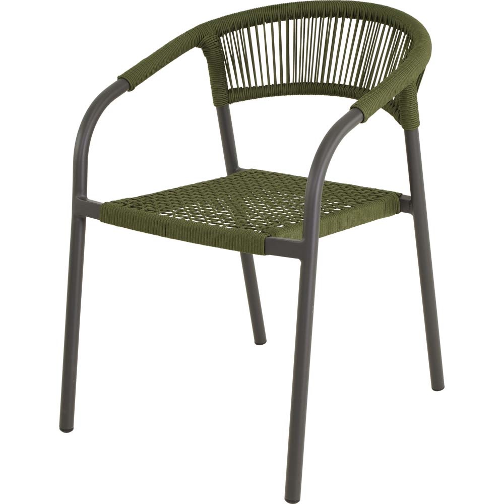 Lesli Living - Bistrostoel Nagano - Groen - 56x63x78cm
