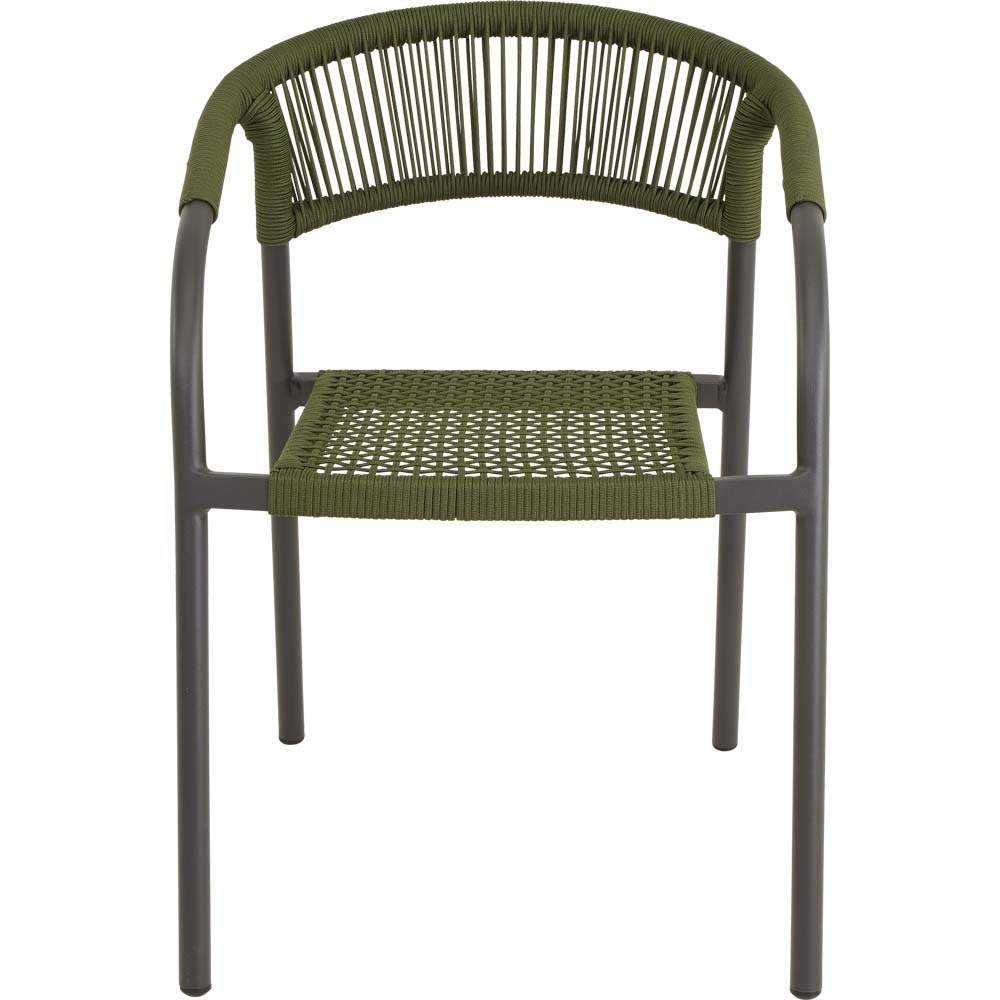 Lesli Living - Bistrostoel Nagano - Groen - 56x63x78cm