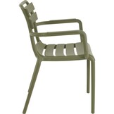 Lesli Living - Bistrostoel Torvi - Groen - 54x56x81cm