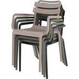Lesli Living - Bistrostoel Torvi - Groen - 54x56x81cm