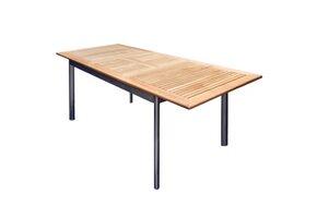 Lesli Living - Tuintafel Monza - Antraciet - 152∕210x89x75,5cm