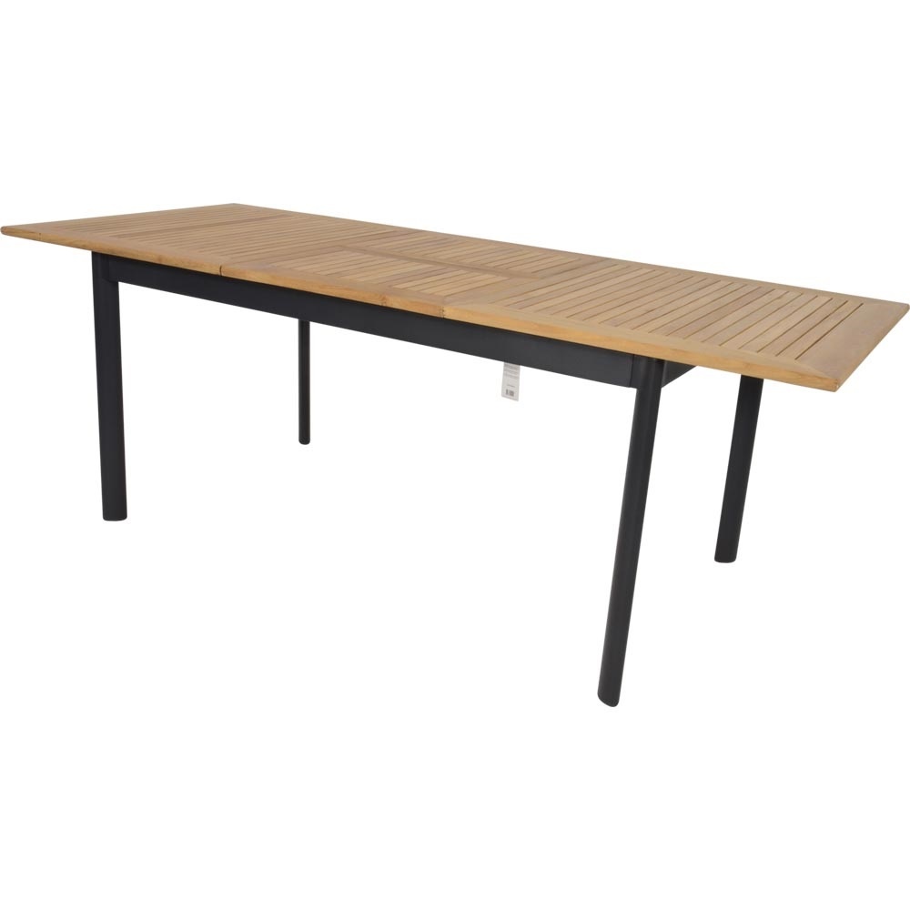 Lesli Living - Tuintafel Monza - Antraciet - 152∕210x89x75,5cm