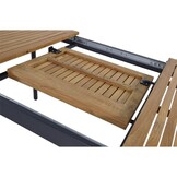 Lesli Living - Tuintafel Monza - Antraciet - 152∕210x89x75,5cm