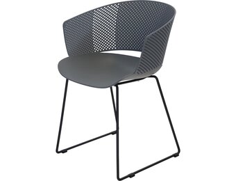Lesli Living - Bistrostoel Orly - Grijs - 58,5x45,5∕53x79cm