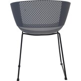 Lesli Living - Bistrostoel Orly - Grijs - 58,5x45,5∕53x79cm - Set van 4