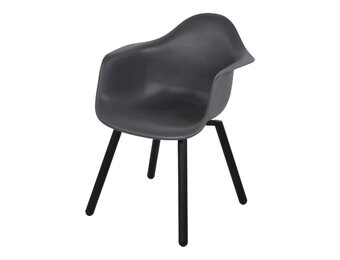 Lesli Living - Bistrostoel Montreux - Grijs - 62,5x44x82,5cm