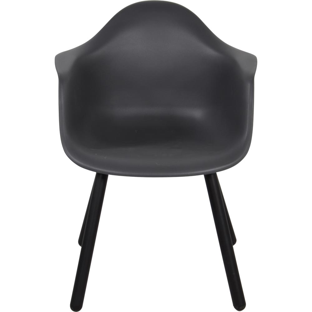 Lesli Living - Bistrostoel Montreux - Grijs - 62,5x44x82,5cm - Set van 4