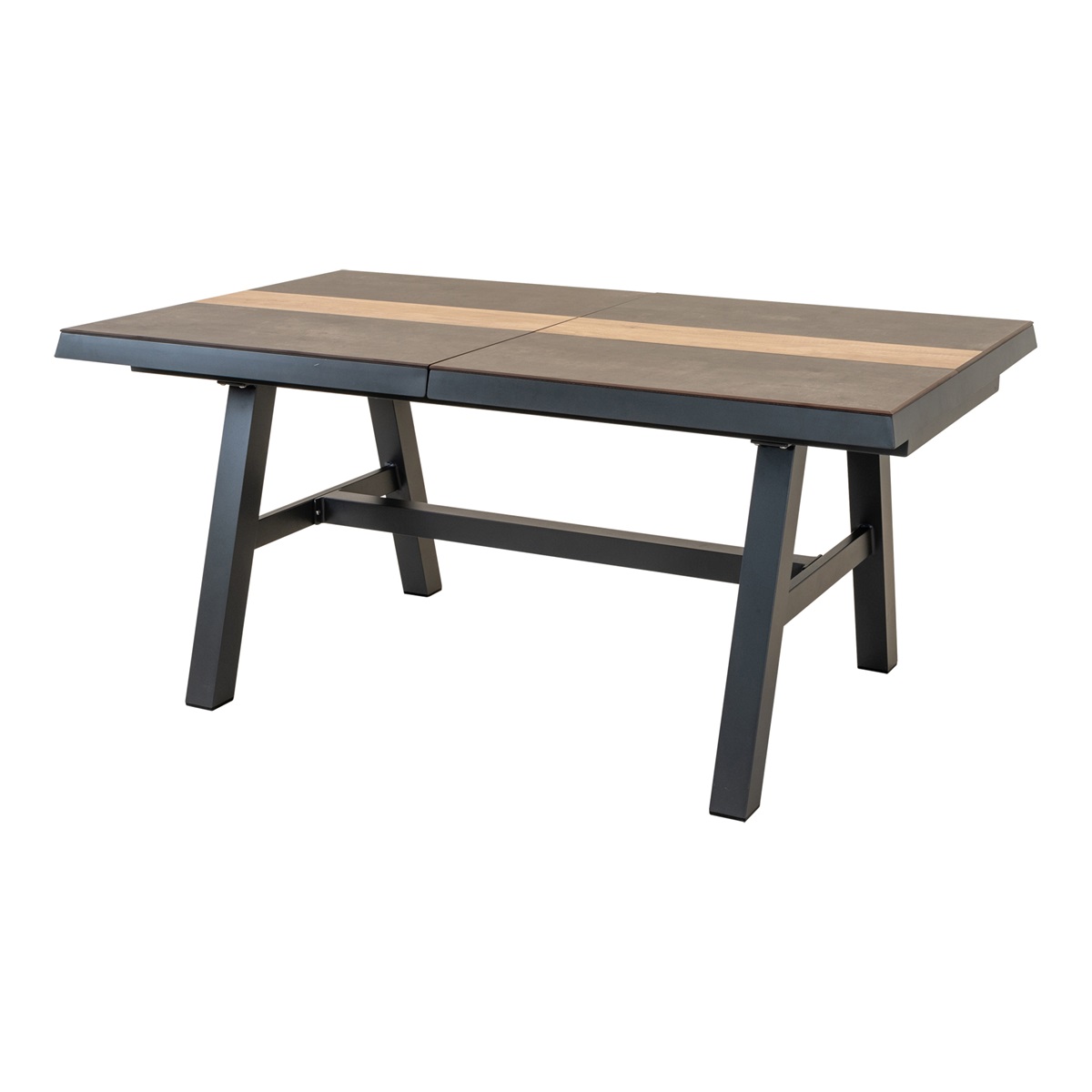 Lesli Living - Tuintafel Brixton - Grijs - 170/220x102cm