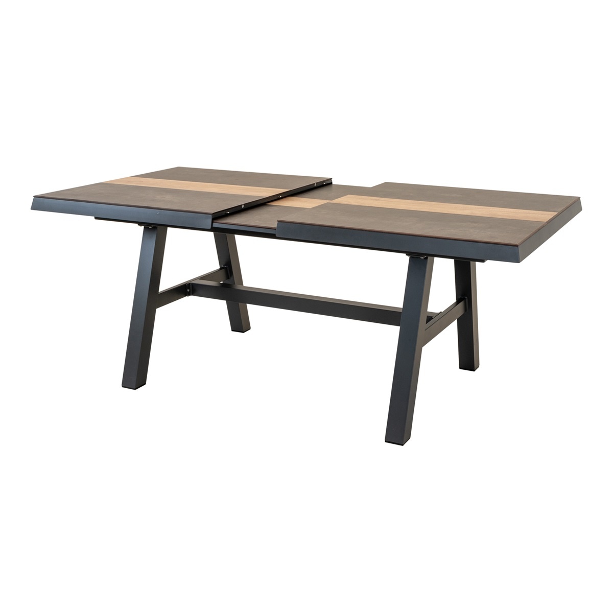 Lesli Living - Tuintafel Brixton - Grijs - 170/220x102cm