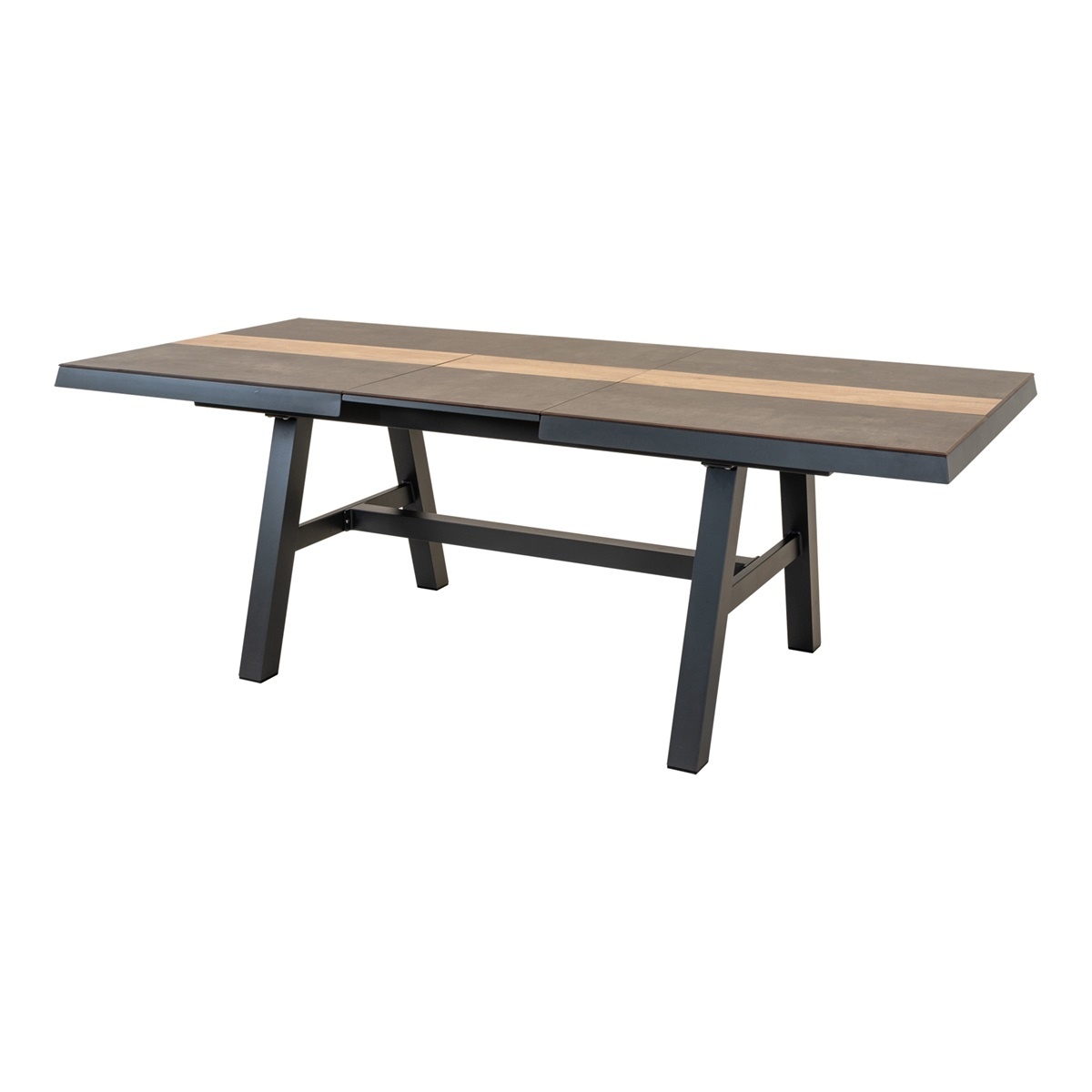 Lesli Living - Tuintafel Brixton - Grijs - 170/220x102cm