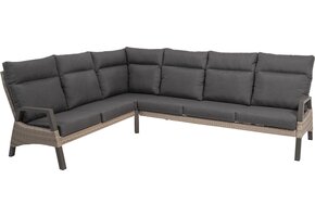 Lesli Living - Loungebank Treviso - Taupe - 200x86x94cm