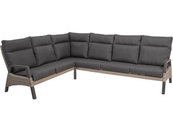 Lesli Living - Loungebank Treviso - Taupe - 200x86x94cm
