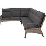 Lesli Living - Loungebank Treviso - Taupe - 200x86x94cm