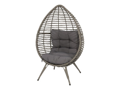Lesli Living - Bistrostoel Chill - Grijs - 99x91x156cm