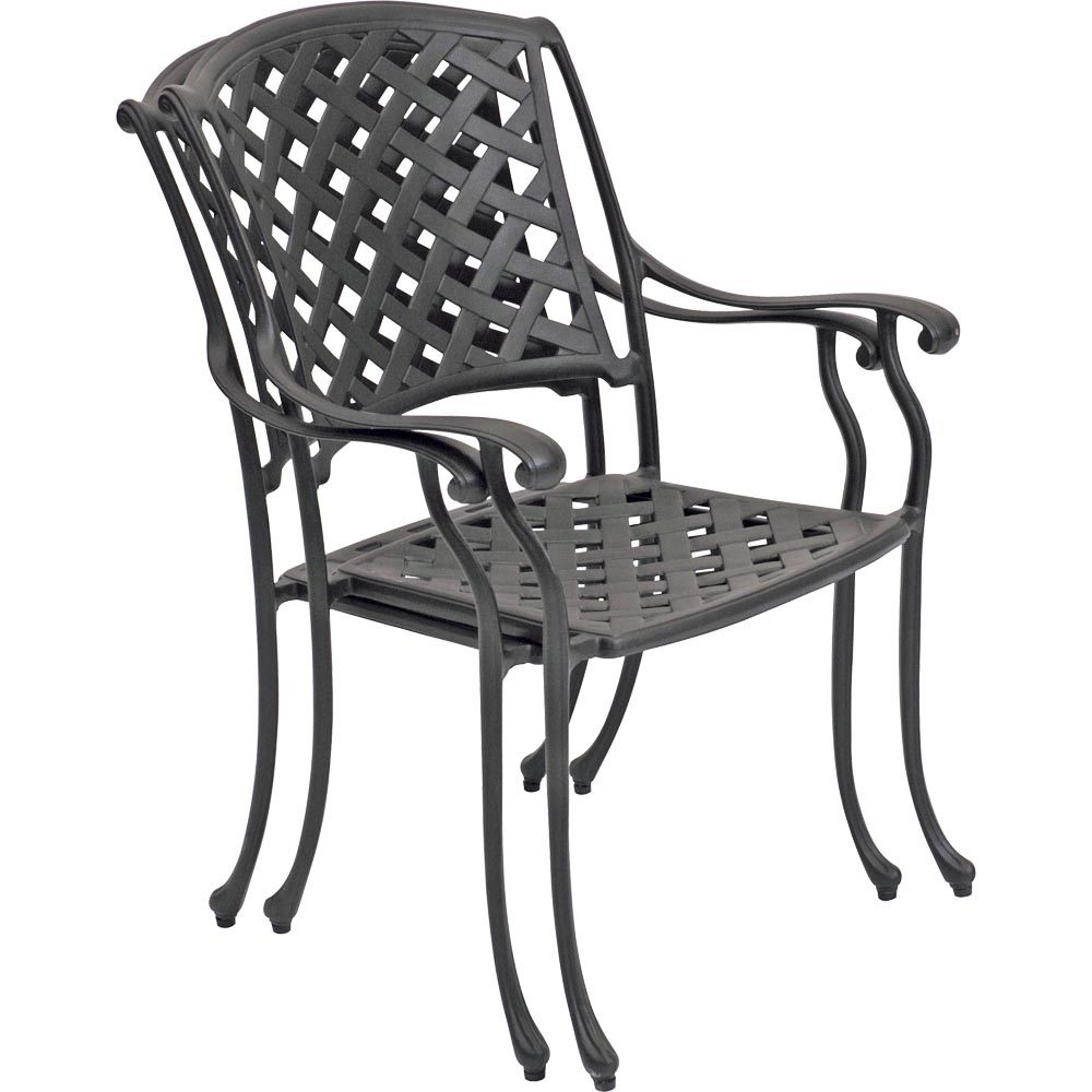 Lesli Living - Bistrostoel Westminster - Grijs - 61x66x91cm - Set van 4