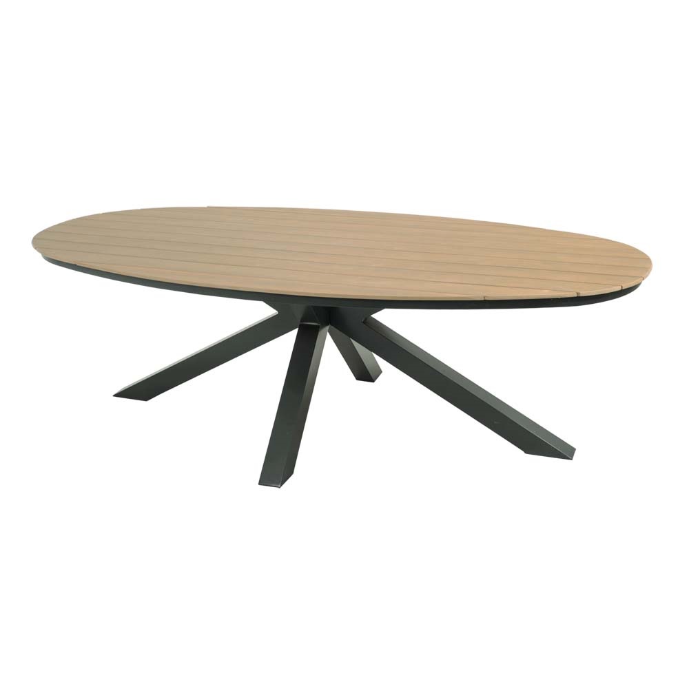 Lesli Living - Tuintafel Arezzo - Antraciet - 240x113x74cm