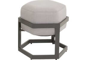 Lesli Living - Voetenbank Esagono - Antraciet - 48x41,5x47,5cm