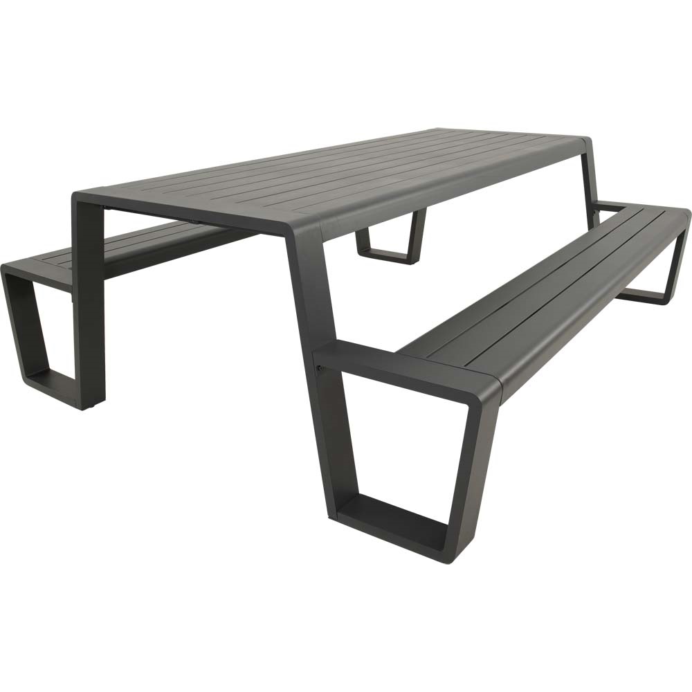 Lesli Living - Picknickset Estilo - Antraciet - 220x183x74cm