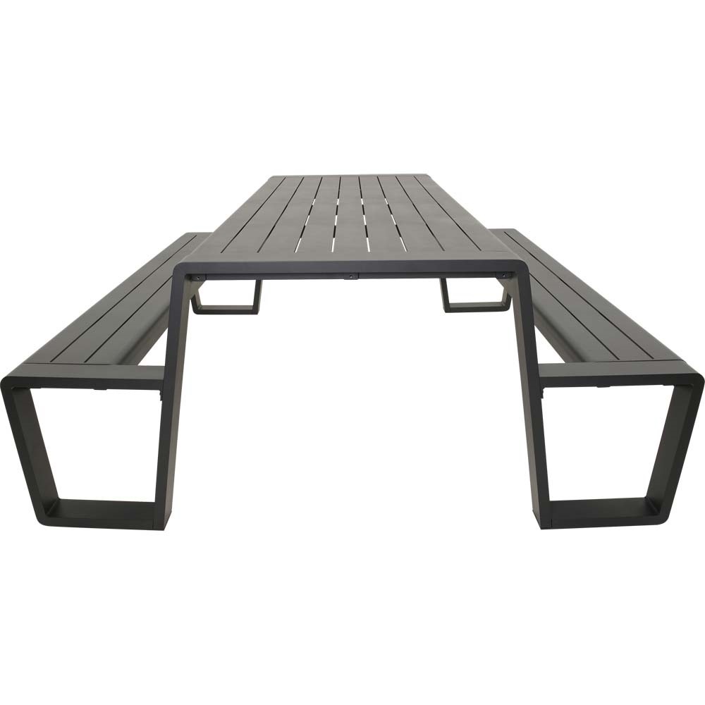 Lesli Living - Picknickset Estilo - Antraciet - 220x183x74cm