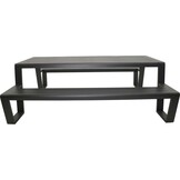 Lesli Living - Picknickset Estilo - Antraciet - 220x183x74cm