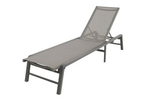 Lesli Living - Ligbed Lazzaro - Antraciet - 56x193xx31cm