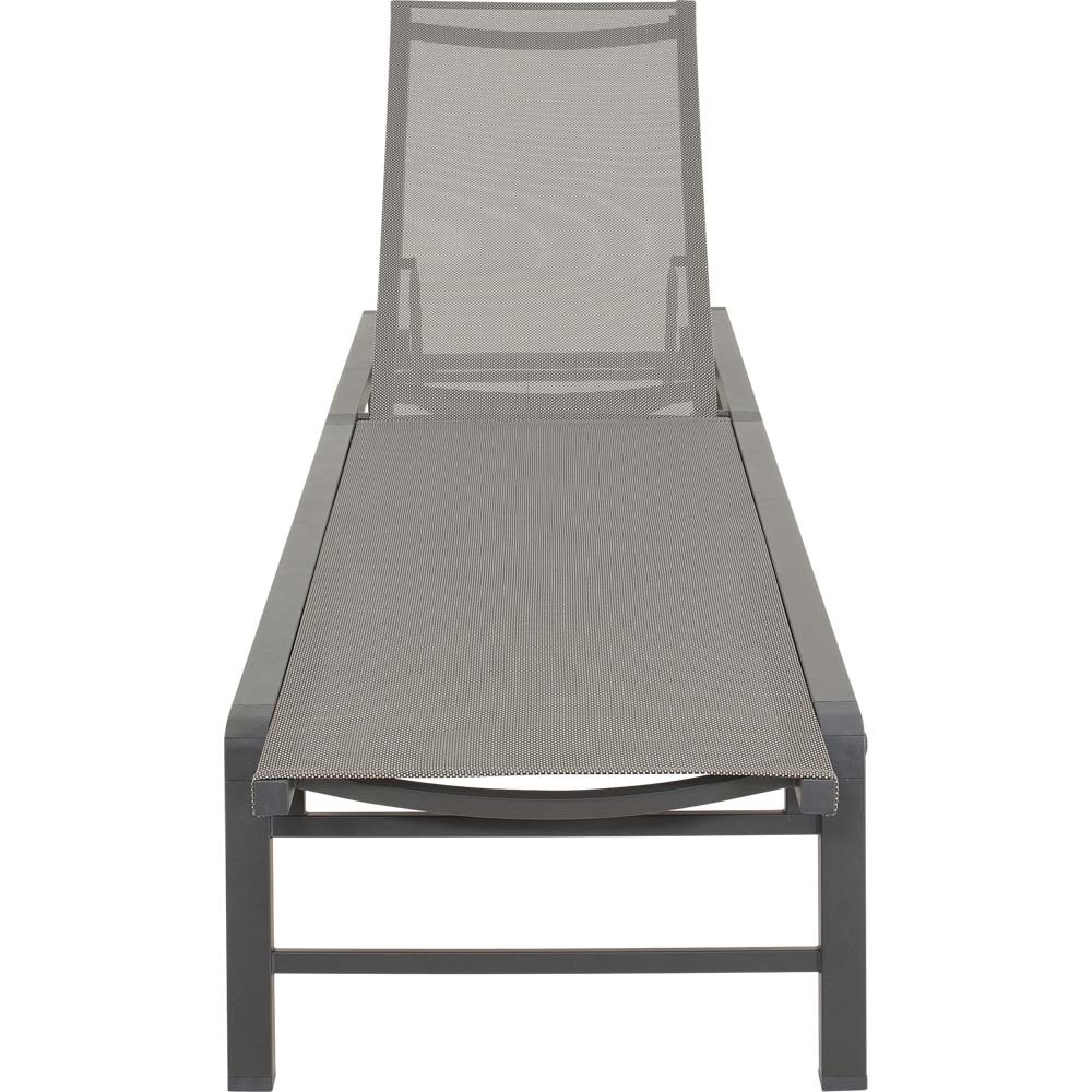 Lesli Living - Ligbed Lazzaro - Antraciet - 56x193xx31cm