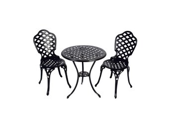 Lesli Living - Bistroset Leeds - Grijs - Ø60x66cm