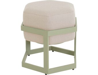 Lesli Living - Voetenbank Esagono - Groen - 48x41,5x47,5cm