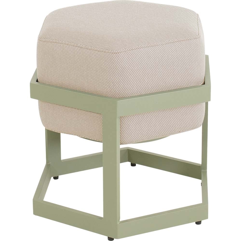 Lesli Living - Voetenbank Esagono - Groen - 48x41,5x47,5cm