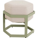 Lesli Living - Voetenbank Esagono - Groen - 48x41,5x47,5cm