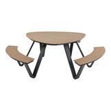 Lesli Living - Picknickset Arezzo - Antraciet - 224,5x212x74cm