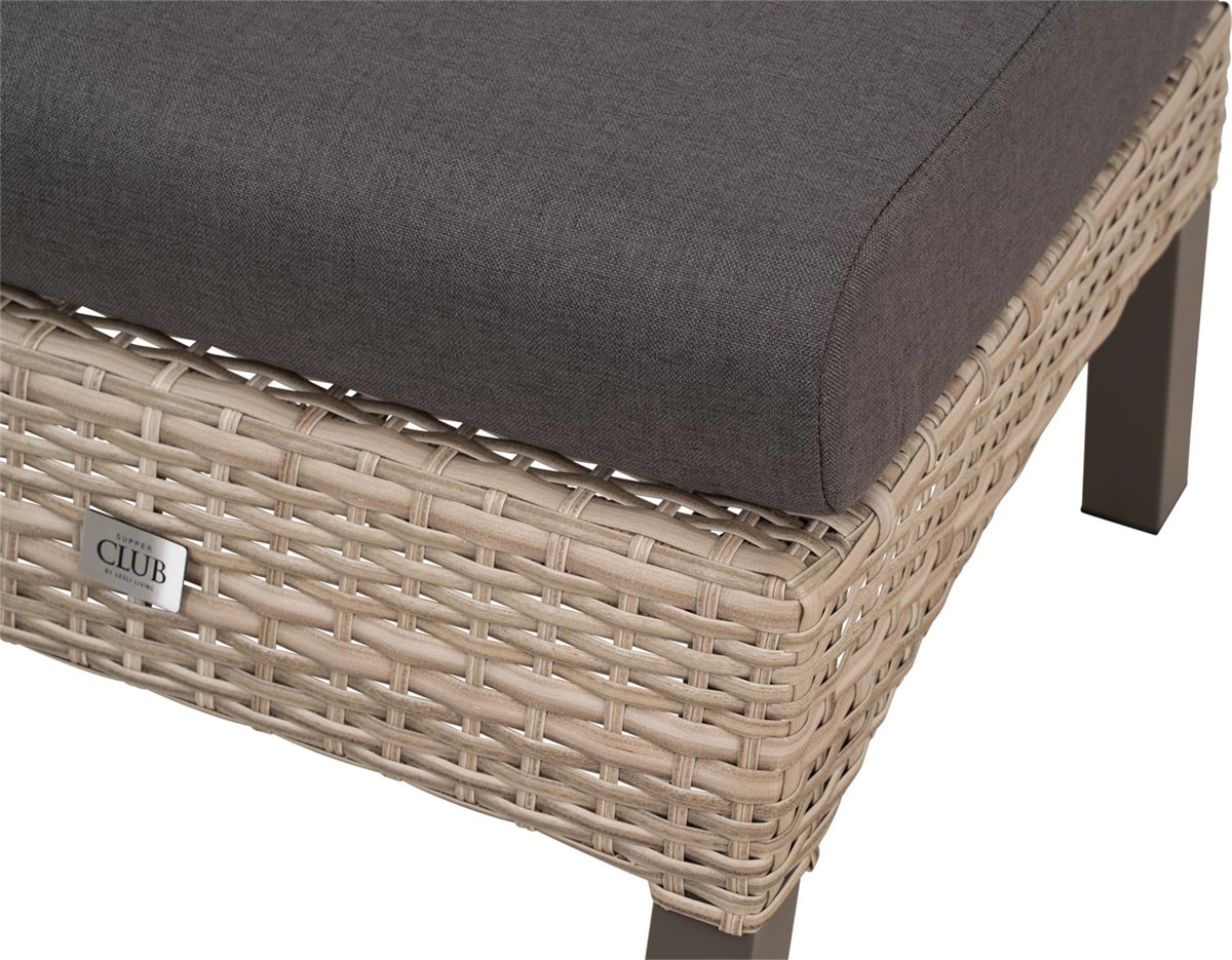 Lesli Living - Voetenbank Treviso - Taupe - 60x57,5x31cm