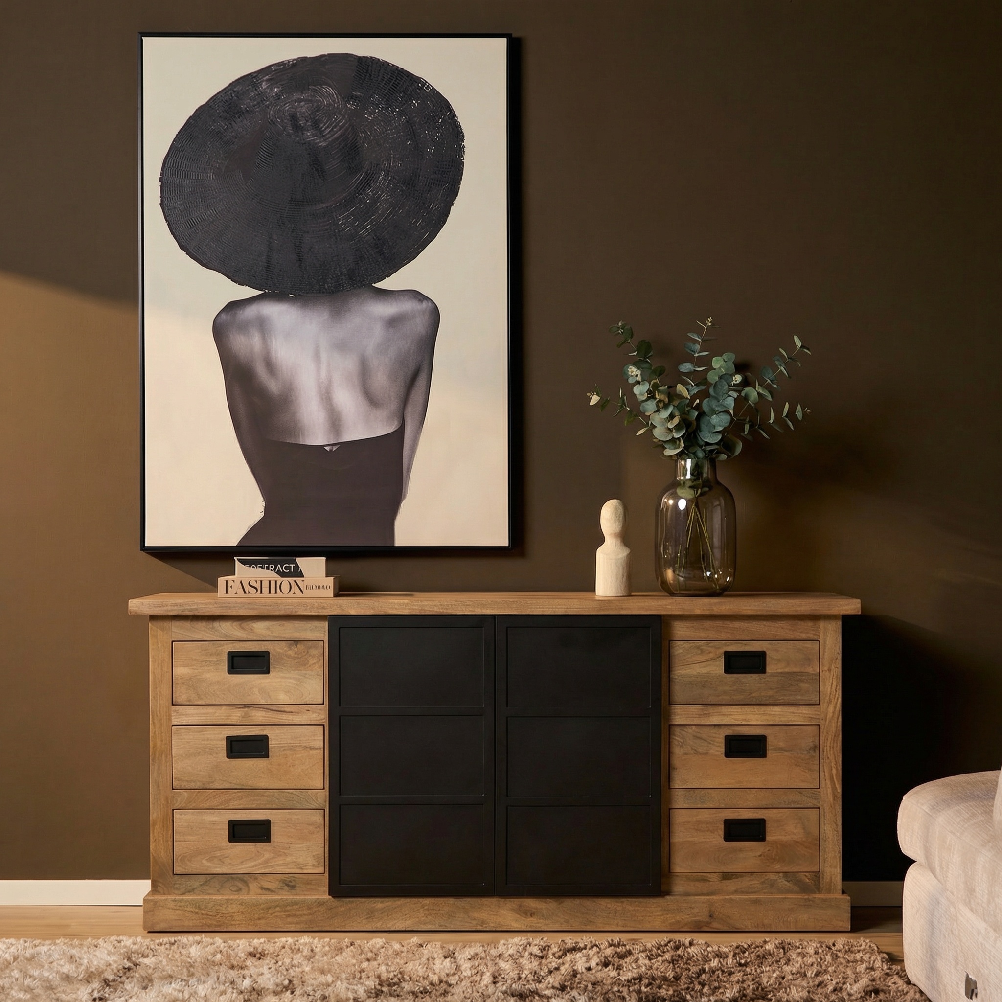 Starfurn - Dressoir Noa - Bruin - 45x200x90 cm