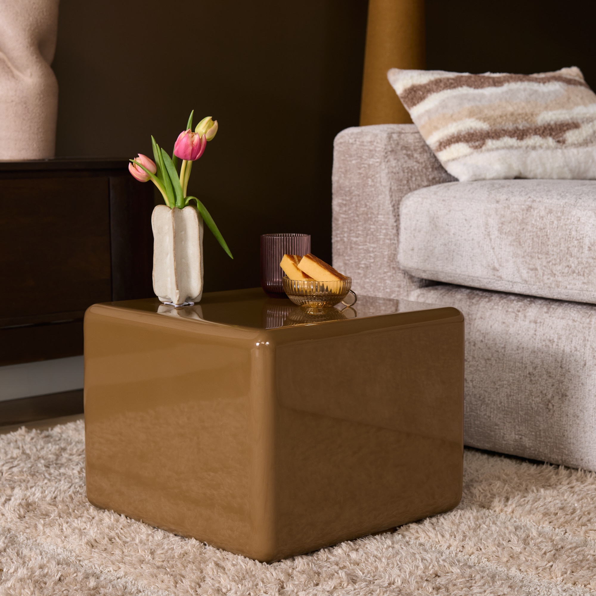 Starfurn - Salontafel - Bruin - 40x40x32 cm