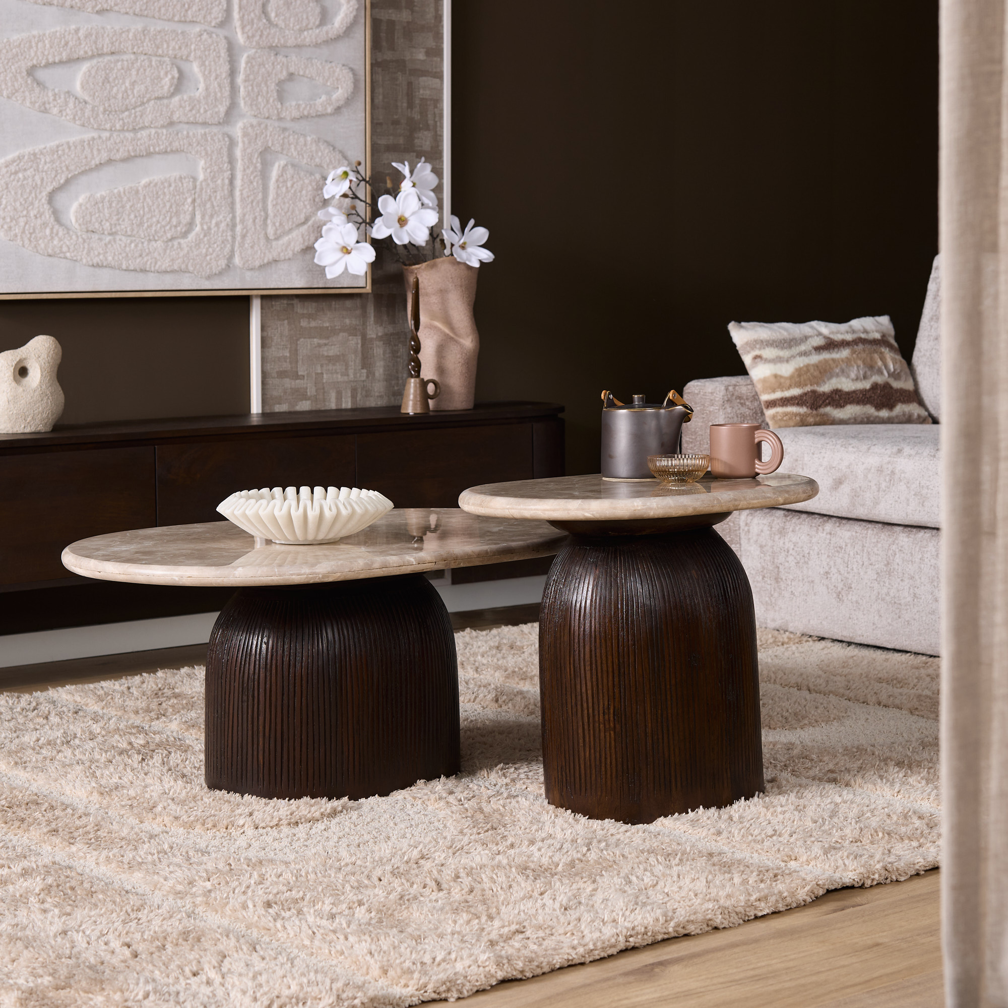 Starfurn - Salontafel - Bruin - 60x90x40 cm