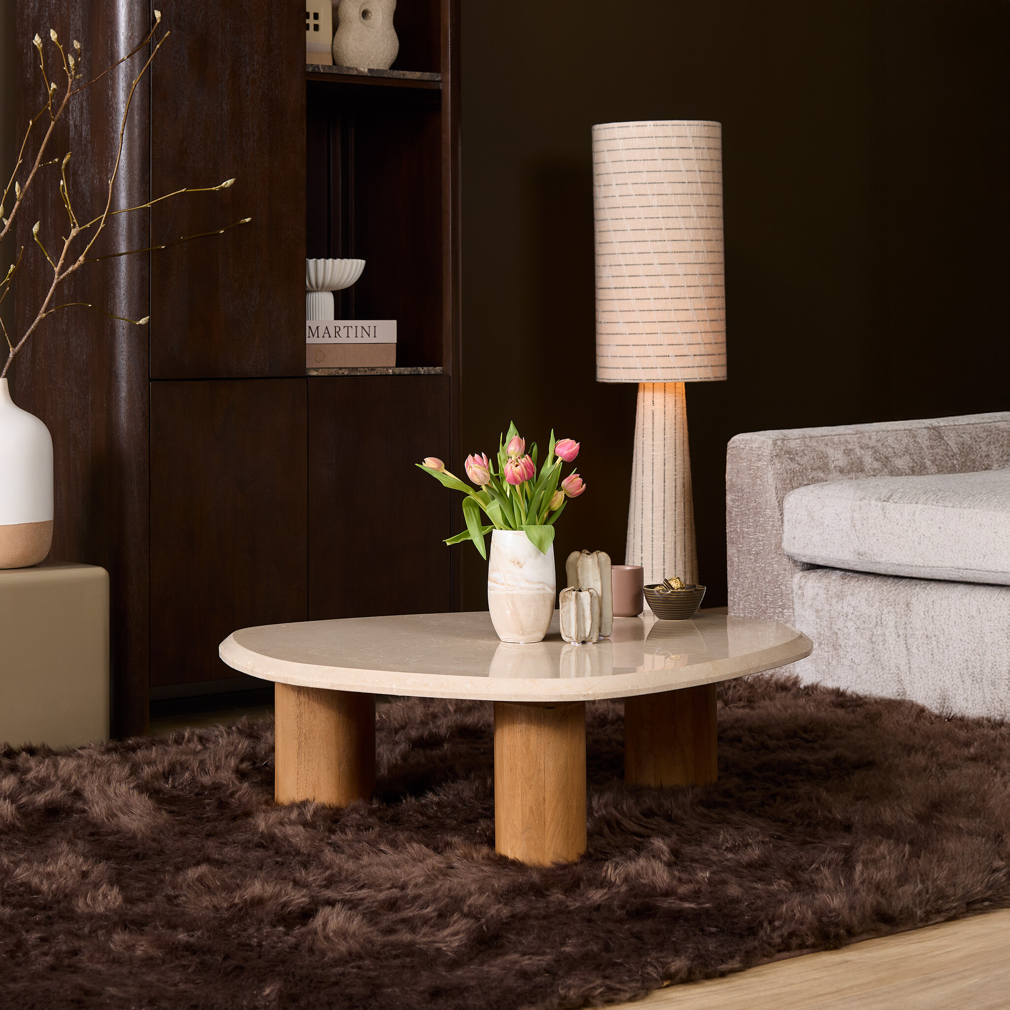 Starfurn - Salontafel  - Bruin - 90x100x30 cm