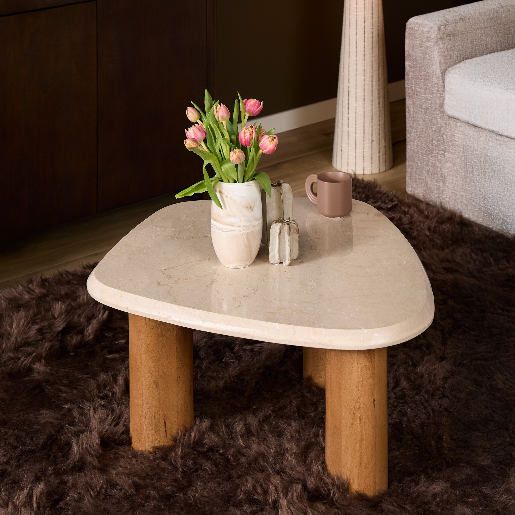 Starfurn - Salontafel - Bruin - 75x84x35 cm