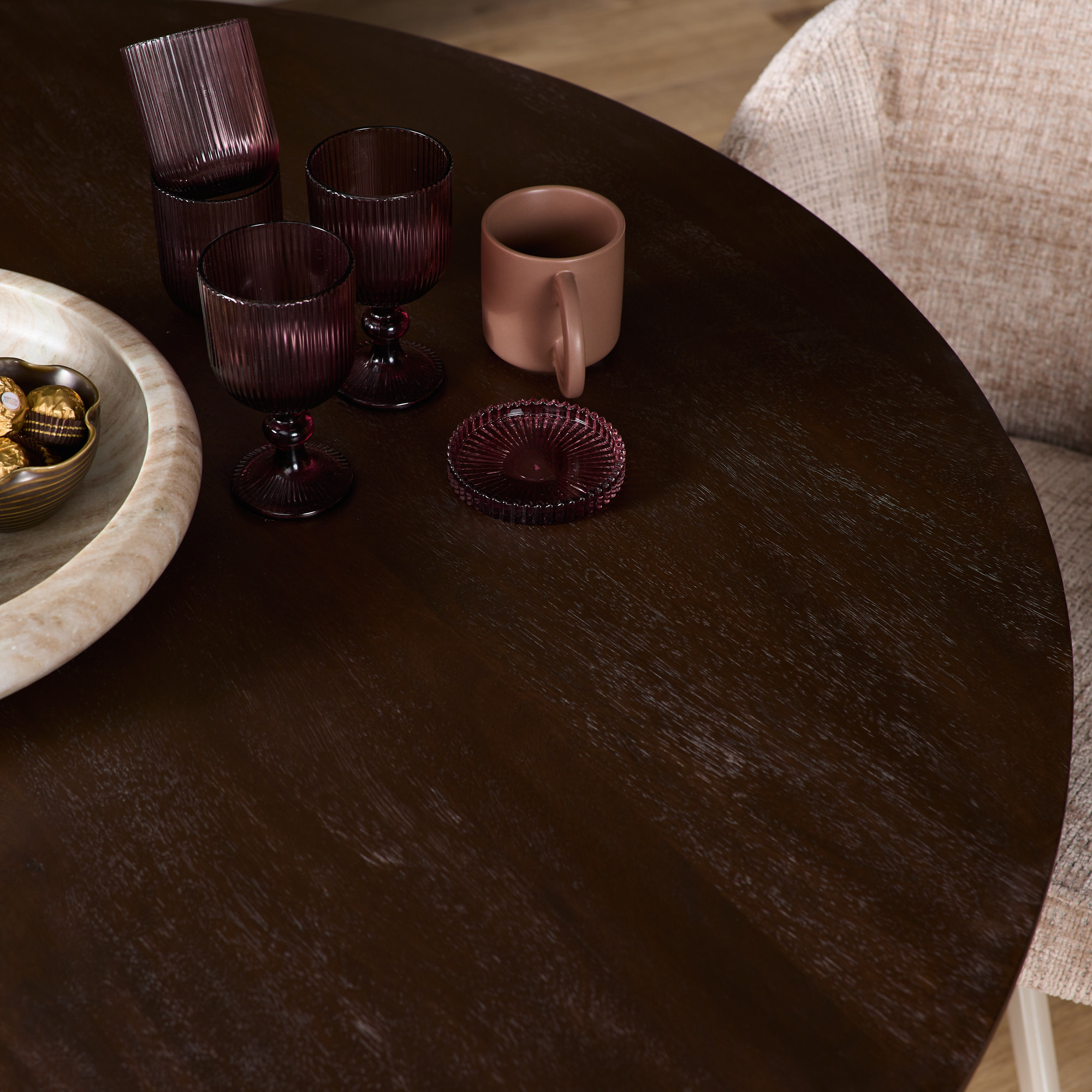 Starfurn - Eettafel Madison - Bruin - 130x130x76 cm